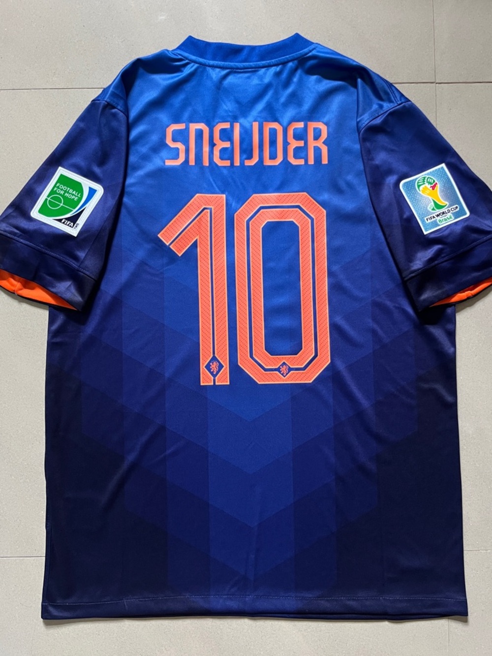 Sneijder #10 Netherlands Retro 2014 World Cup Home Jersey